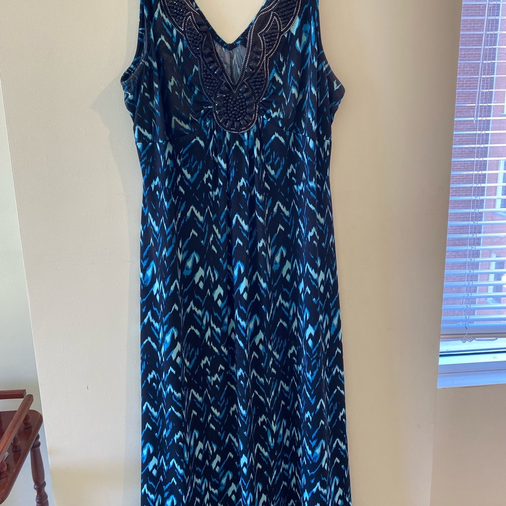 Lily Morgan Maxi Dress with sewed on beads
